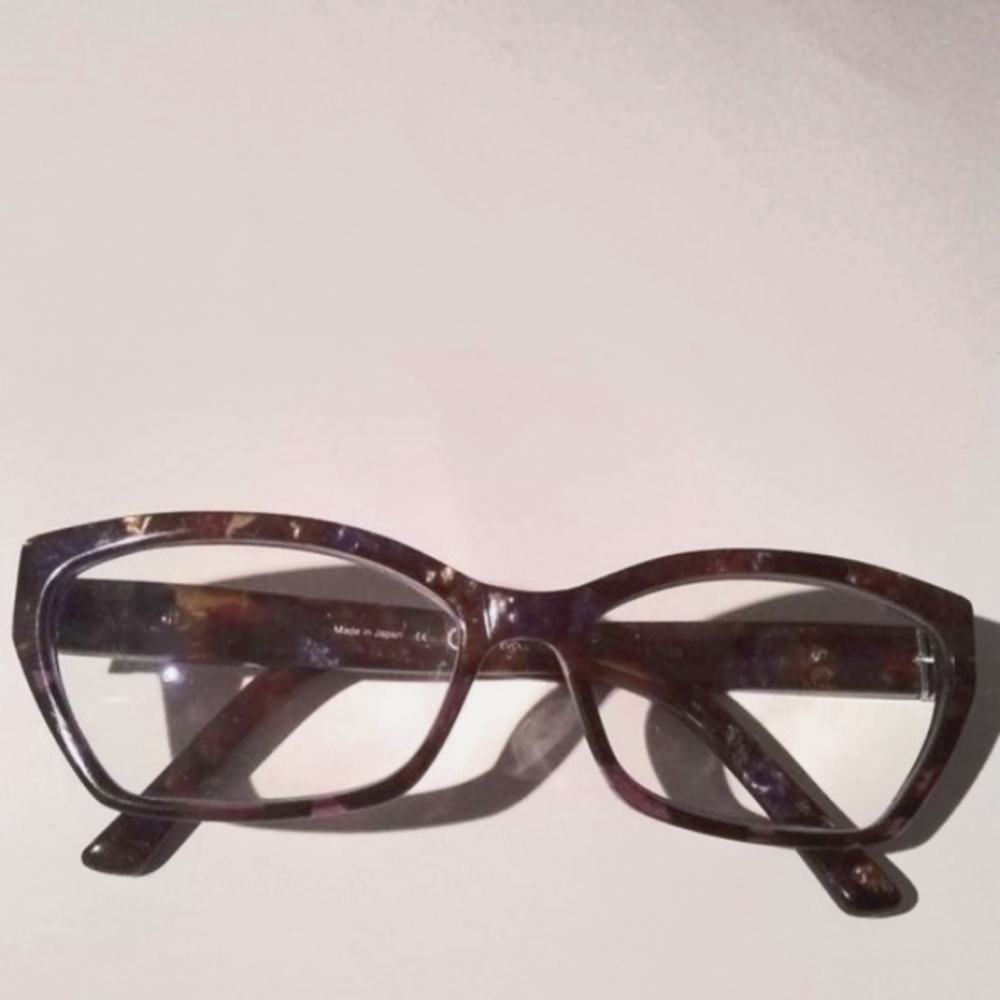 Ogi Japanese 128 Purple Marble Women's Eyeglass Frames